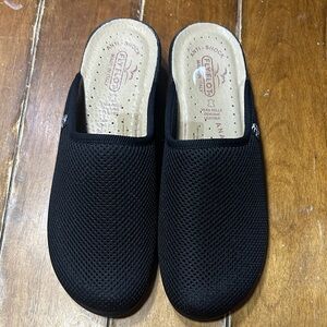 FLY FLOT Black Slip-On Fabric Clog size 41 (9) made in Italy